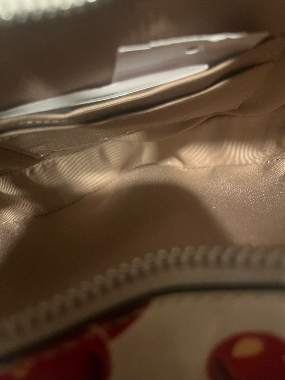 Coach White Heart-Shaped Crossbody with Red Cherry Print - Picture 6 of 7